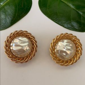 Vintage clip on earrings